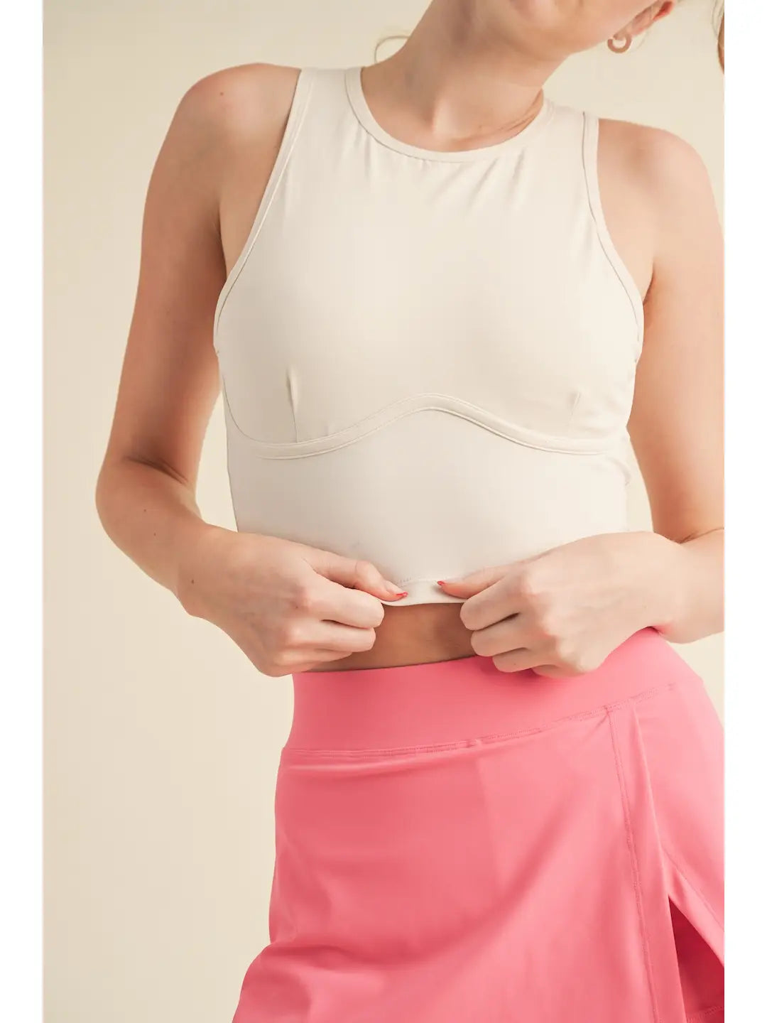 Corset Inspired Cropped Tank Top