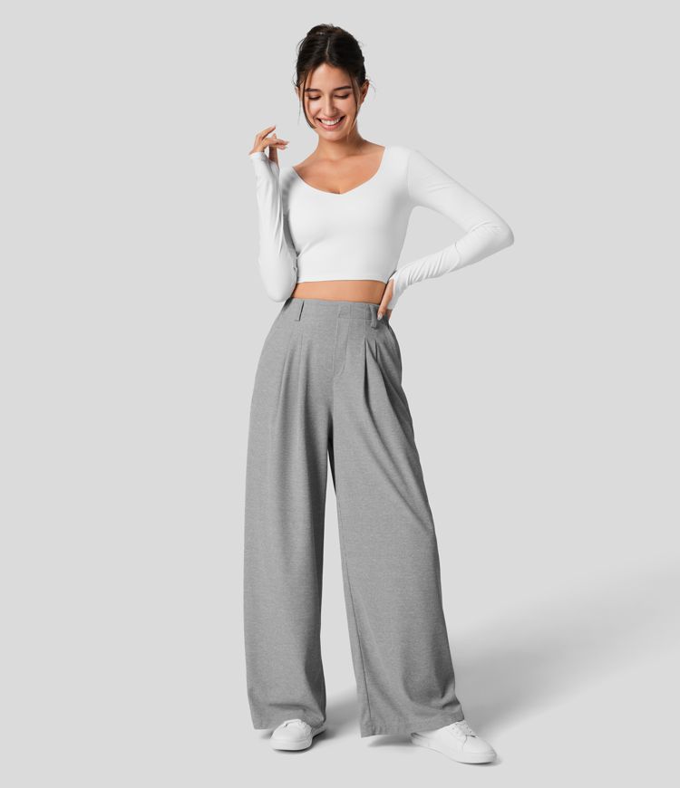 waffle work pants -  Grey