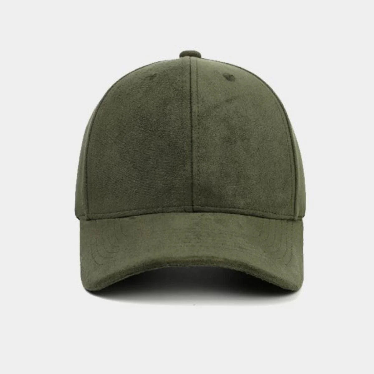 Suede softball cap