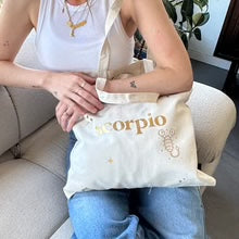 Cat and Tae zodiac tote bag