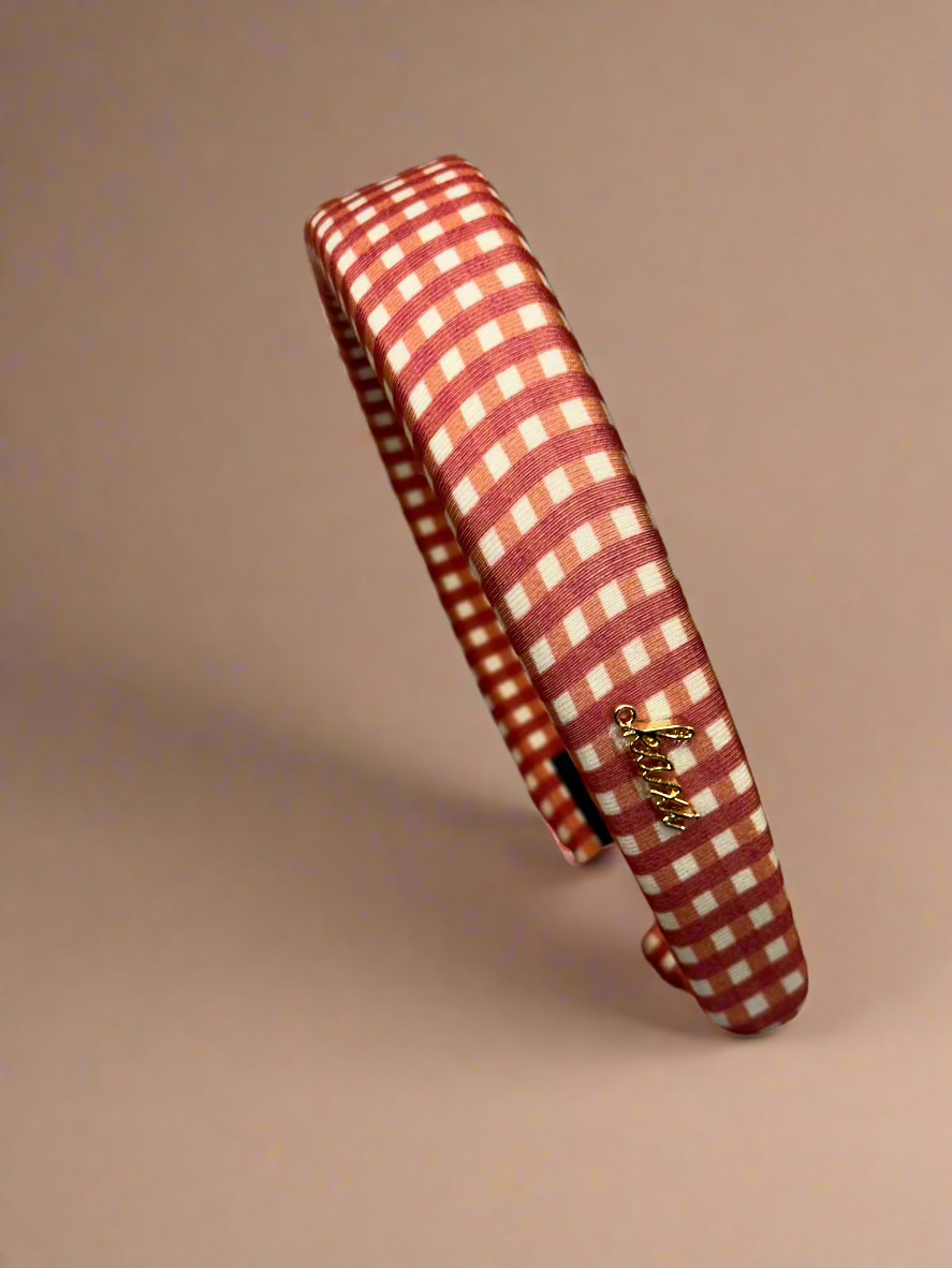 KAXI PLAID PADDED HEADBAND