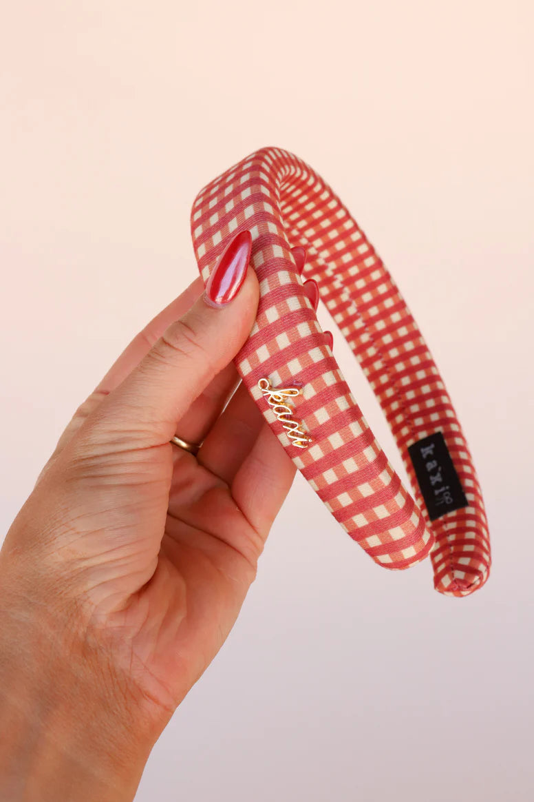 KAXI PLAID PADDED HEADBAND