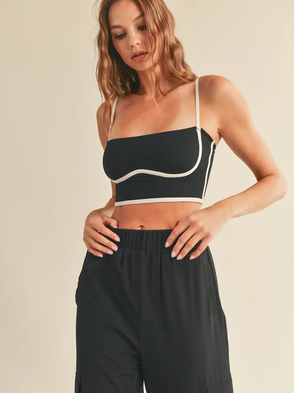 Black Sculpting Bra tank top