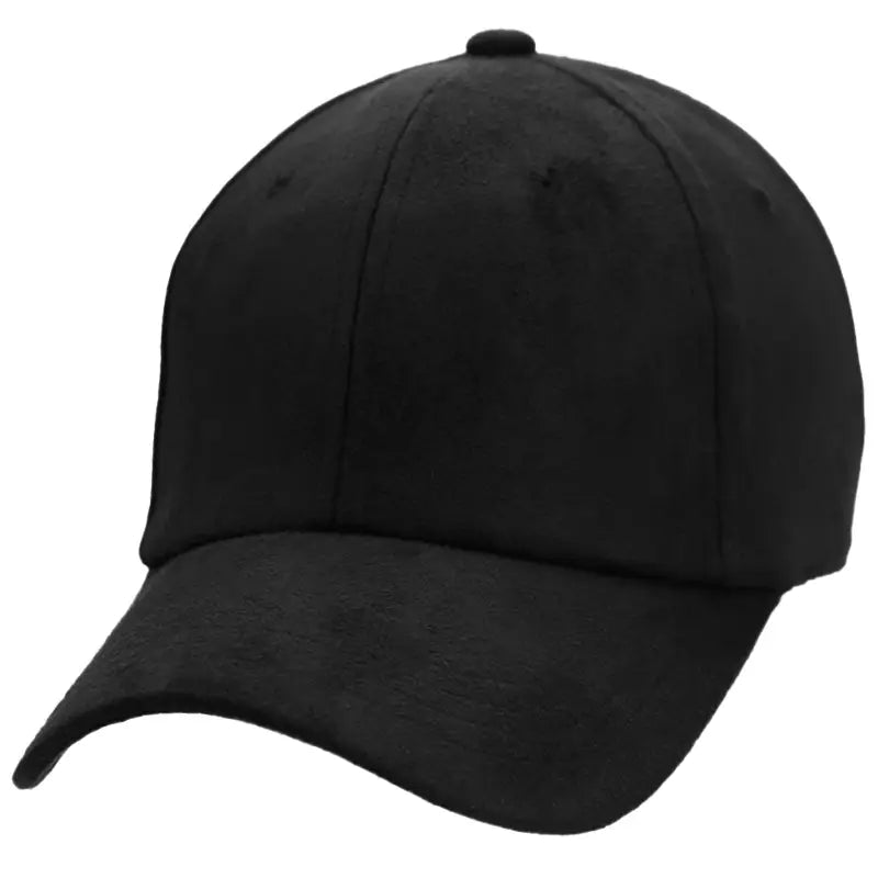 Suede softball cap