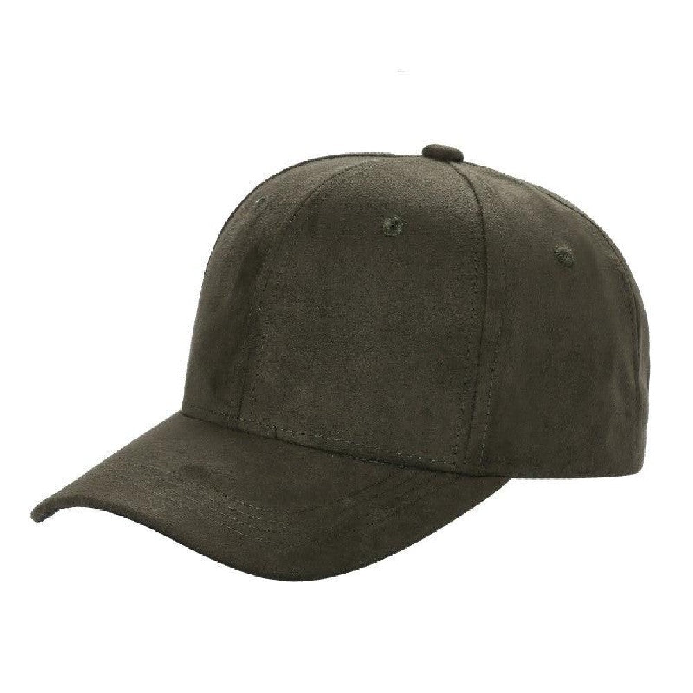 Suede softball cap