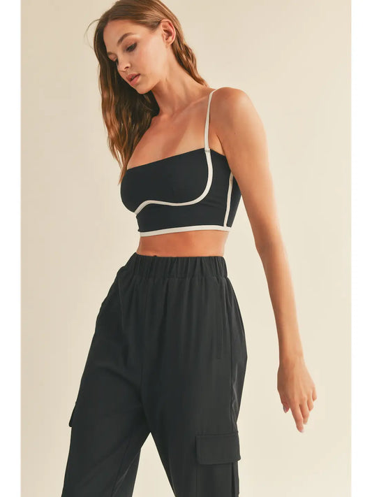 Black Sculpting Bra tank top