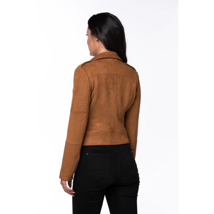 Doreen  Biker jacket Camel