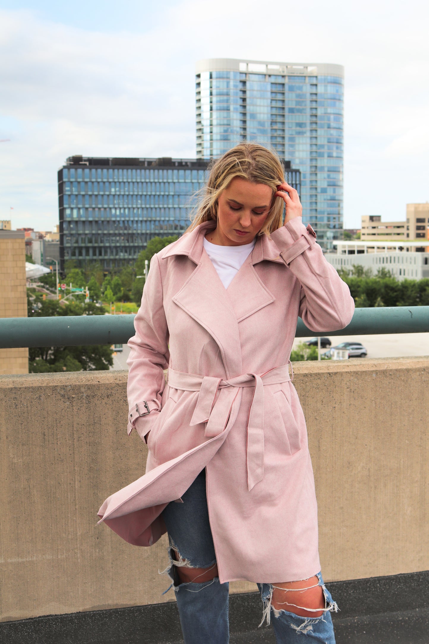 Talia  Mauve Trench coat