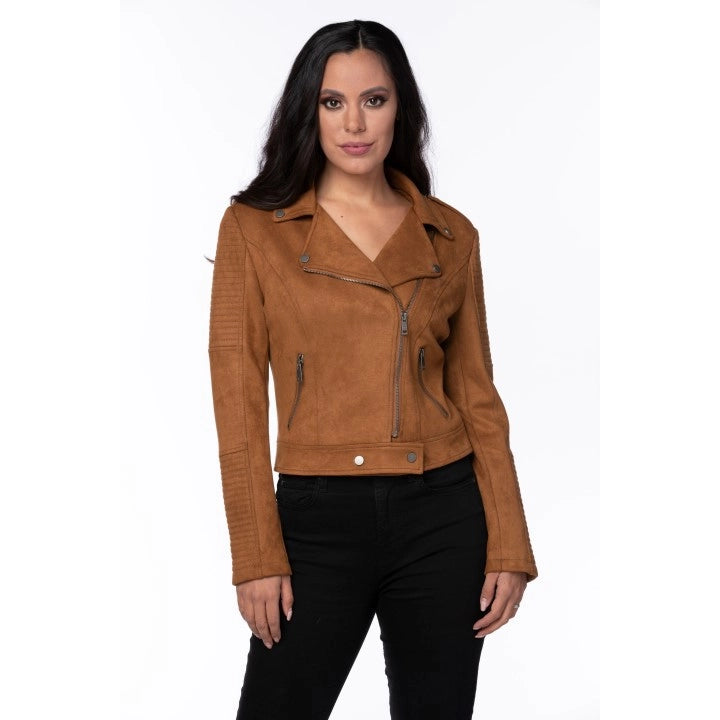 Doreen  Biker jacket Camel