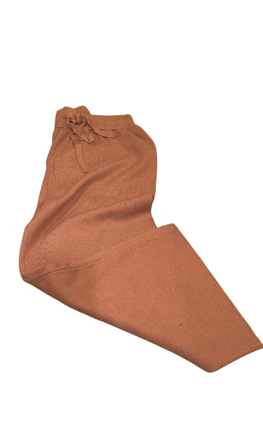 Brown sweater pants