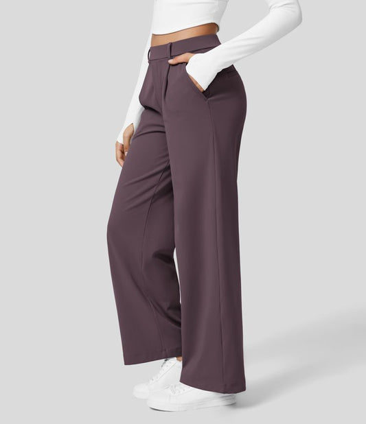 Halara  work pants -  dusk purple