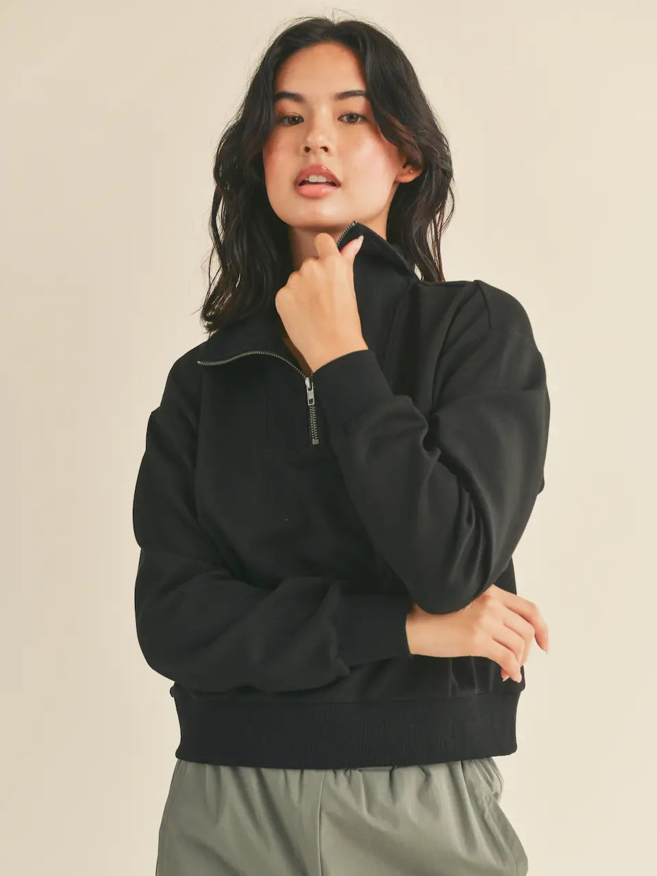 Soft half zip pullover sale