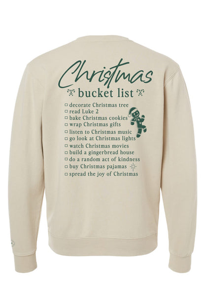 Christmas bucket list sweater