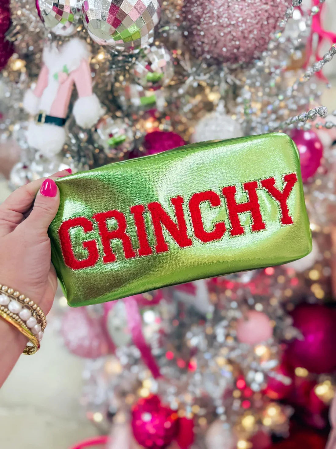 Grinch make up bag