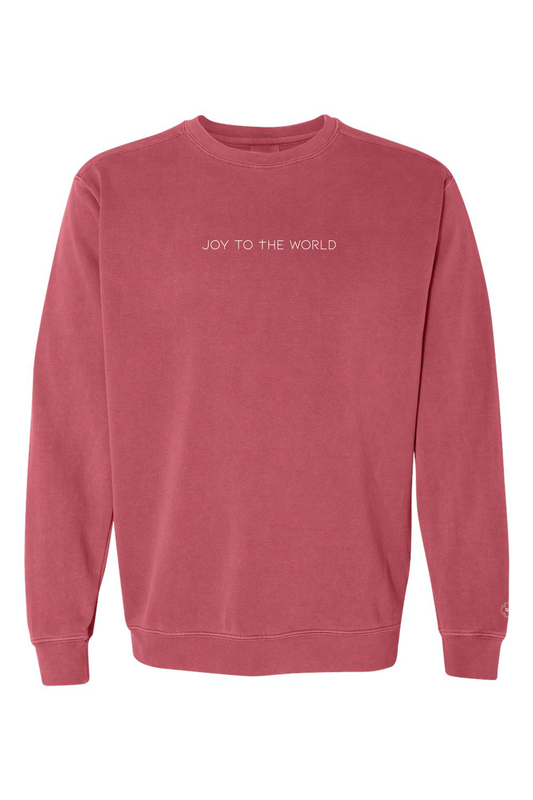 Joy to the world sweater - red