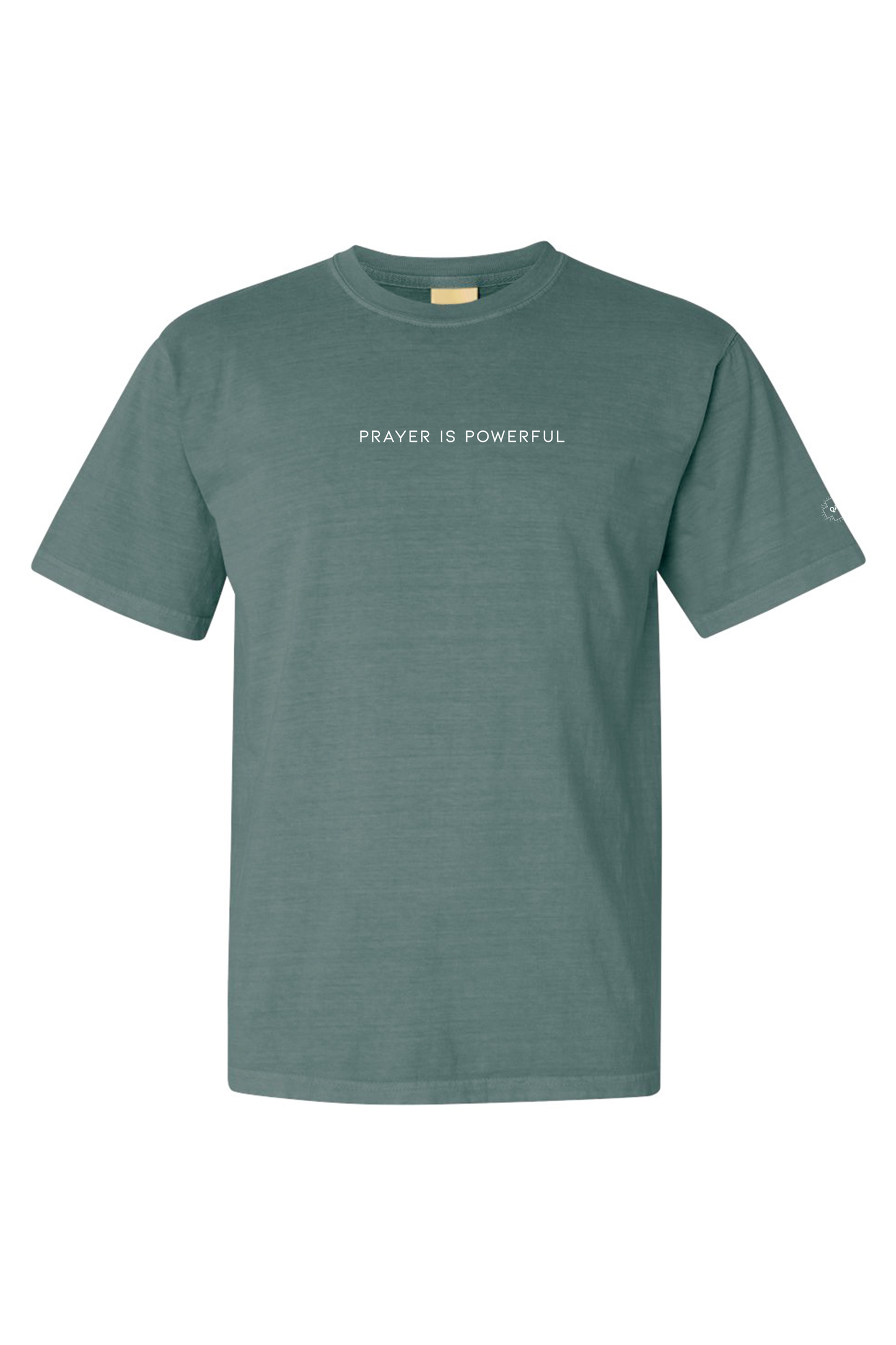 prayer is powerful  t-shirt. -  Green