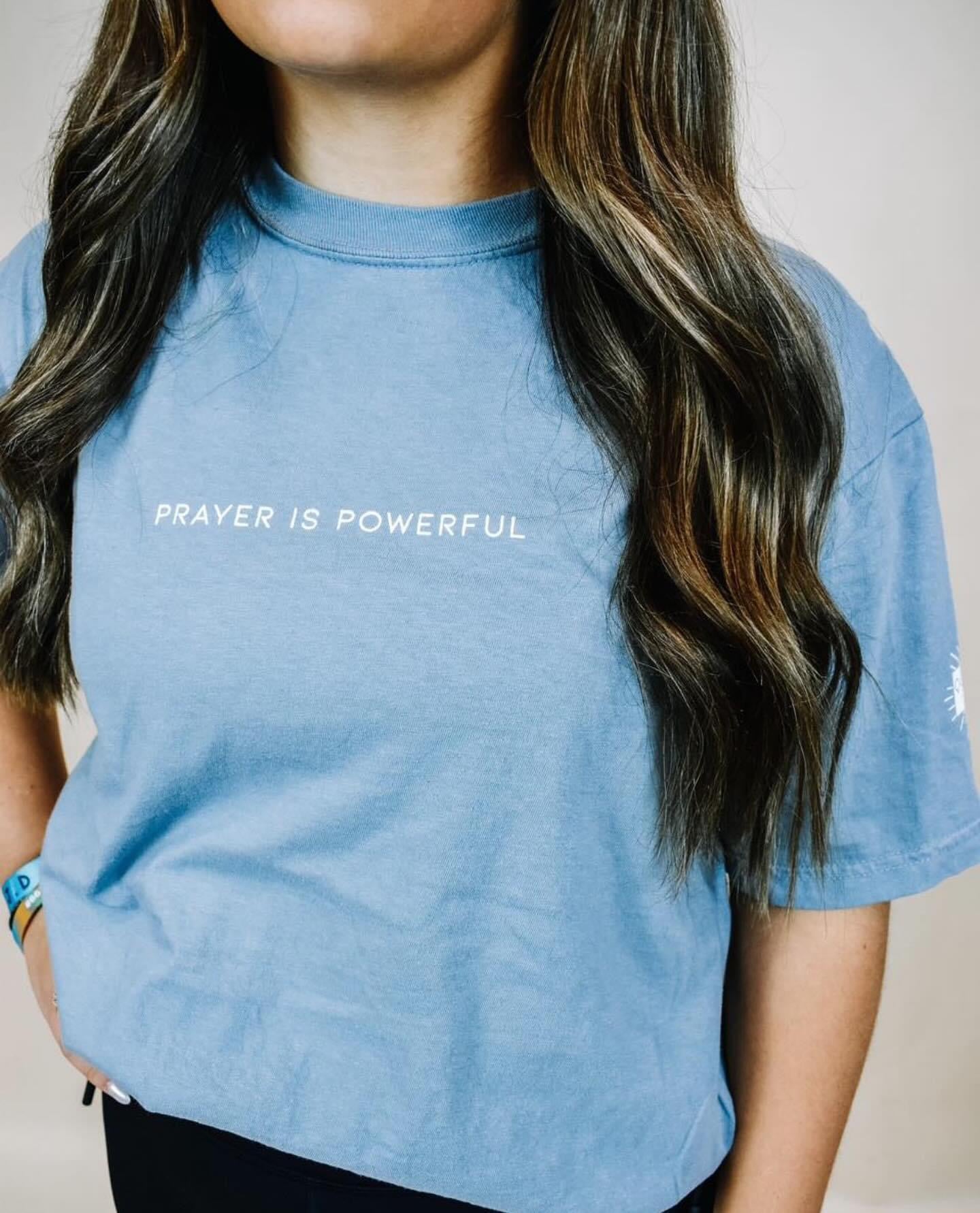 prayer is powerful  t-shirt -  blue