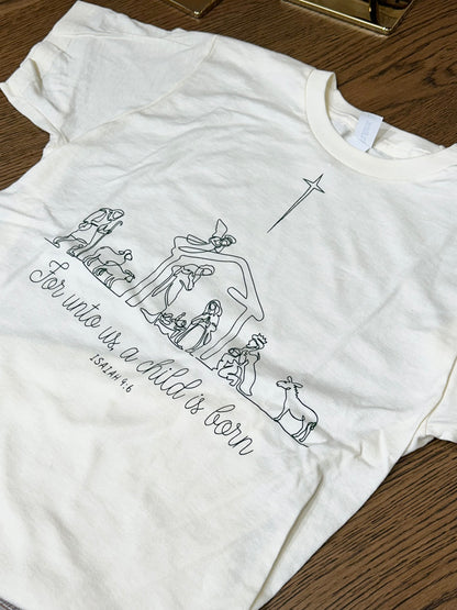 Nativity Isaiah 9:6 shirt