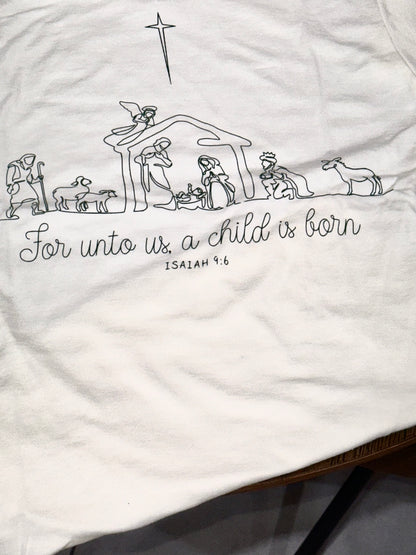 Nativity Isaiah 9:6 shirt