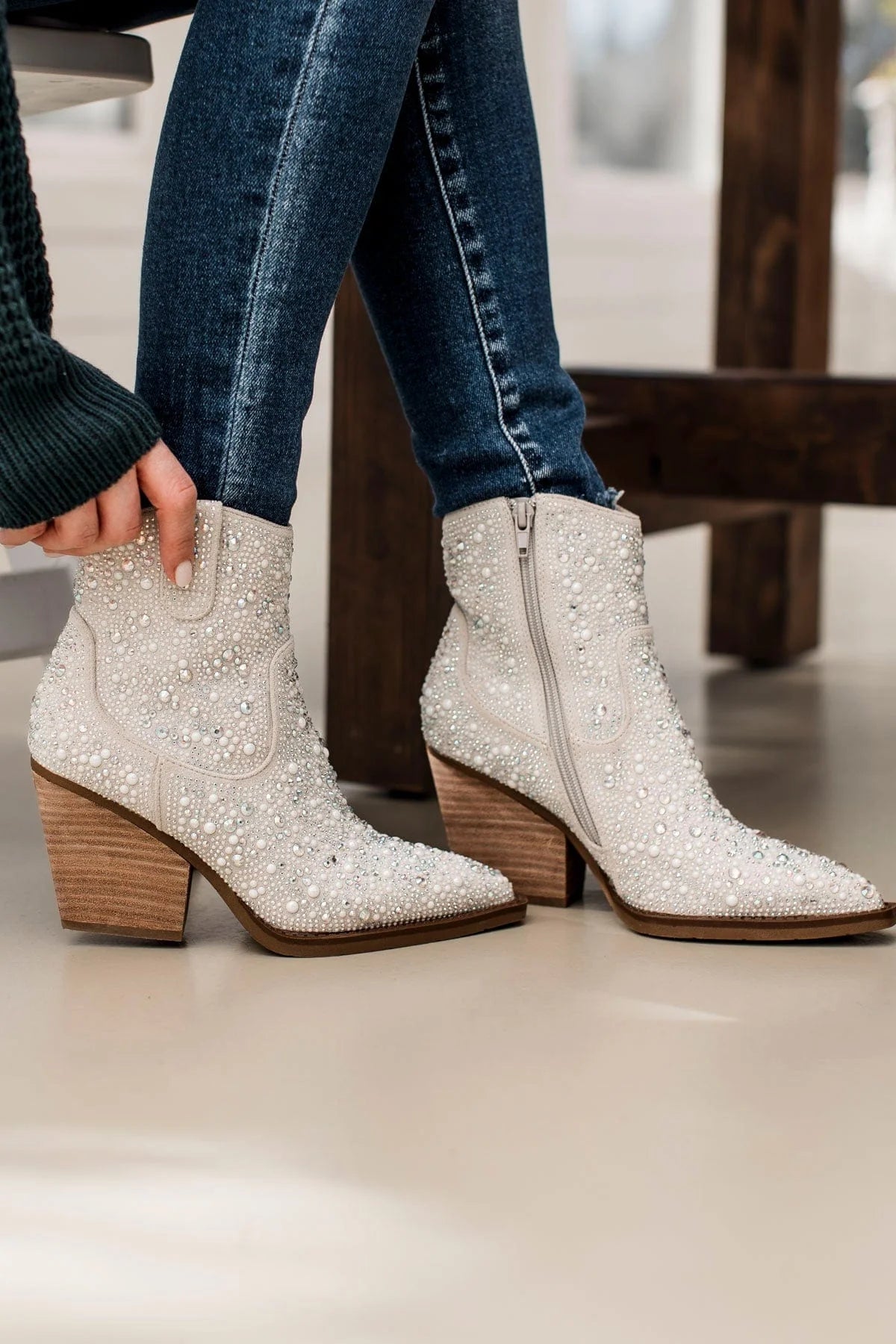 Pearl Shimmer boots