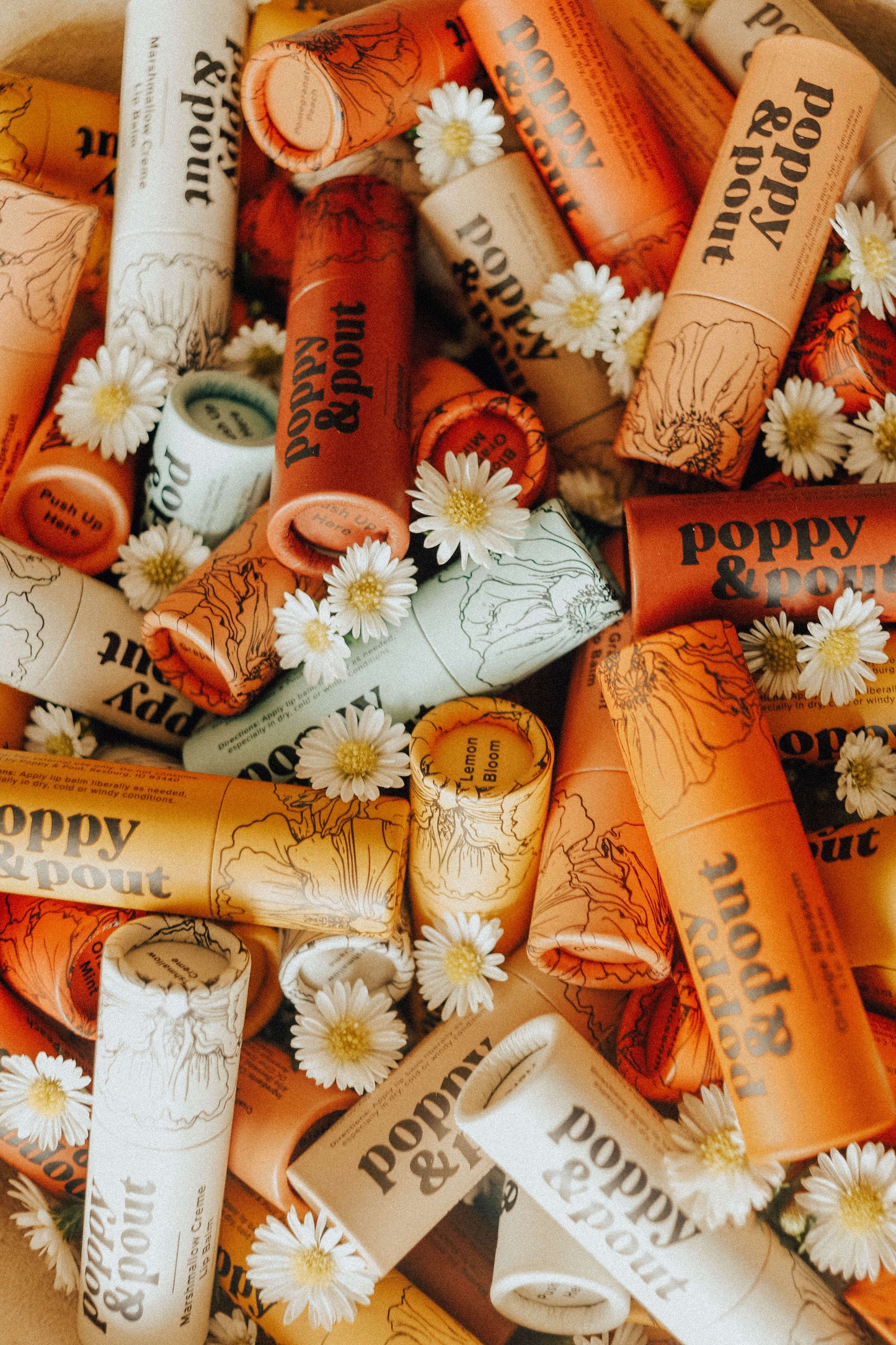 poppy and pout lip balms