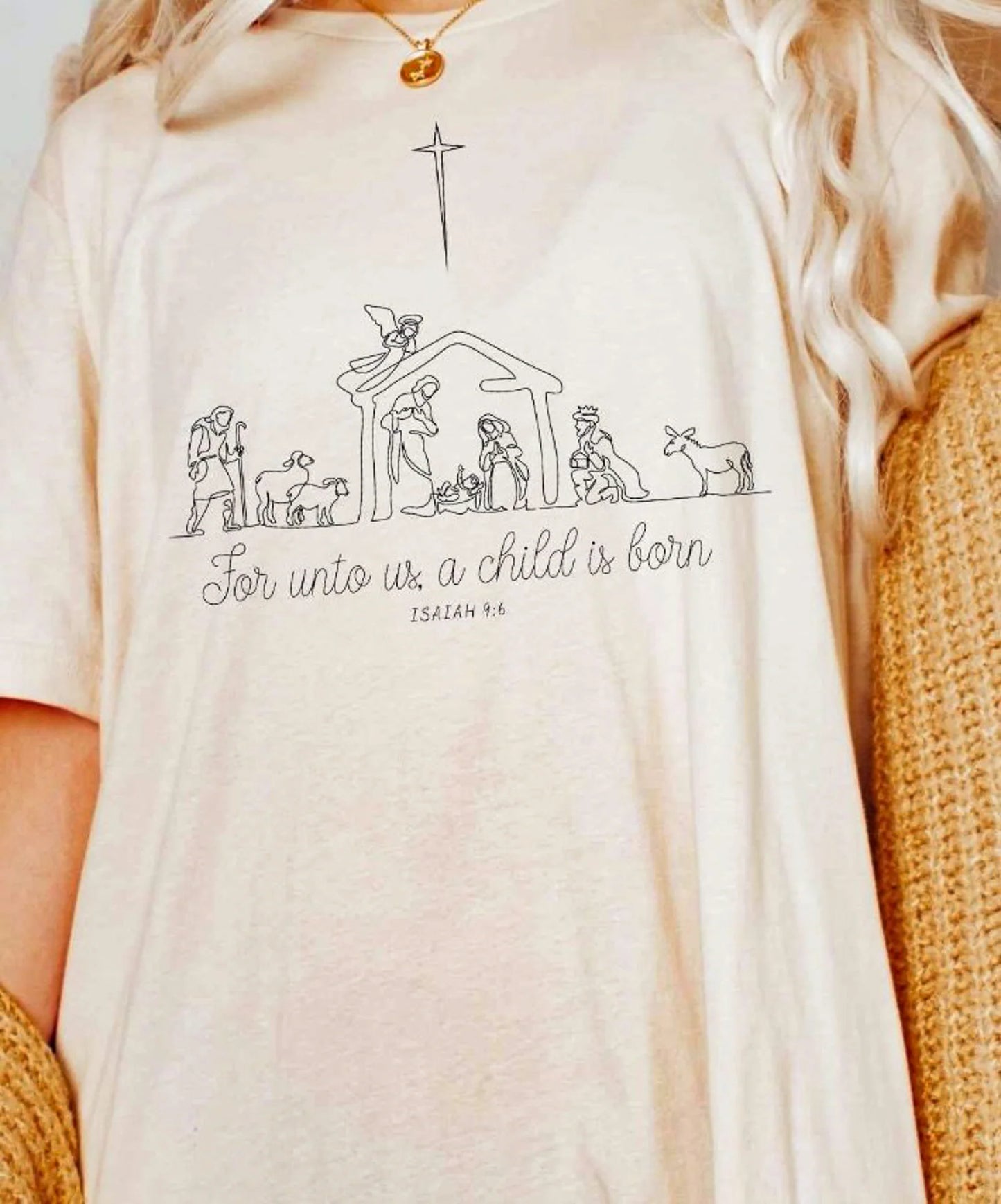 Nativity Isaiah 9:6 shirt