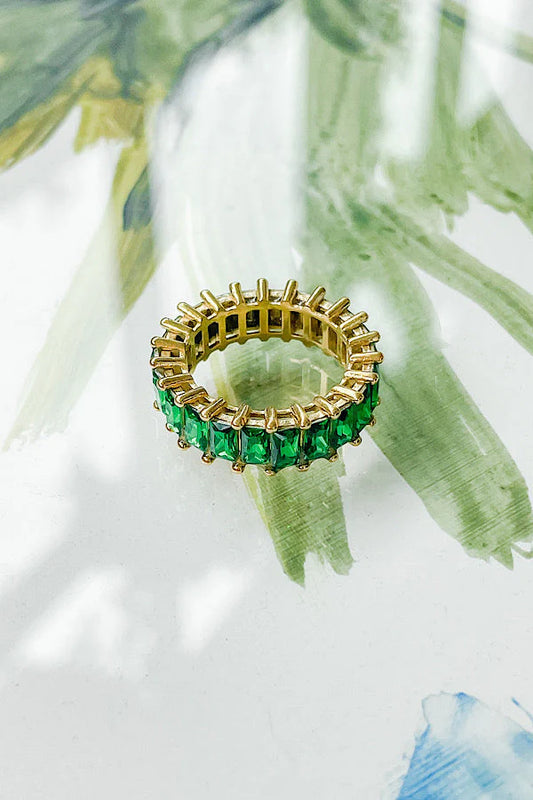 Pave Ring in green