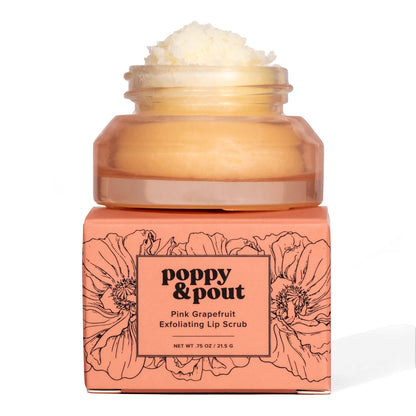 poppy & pout lip scrubs