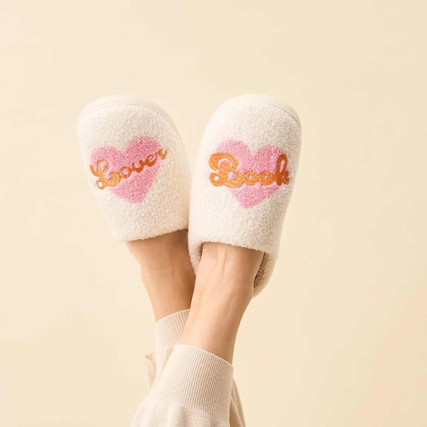 Fuzzy Slippers  book lover