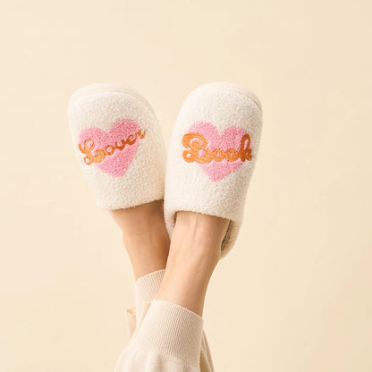 Fuzzy Slippers  book lover