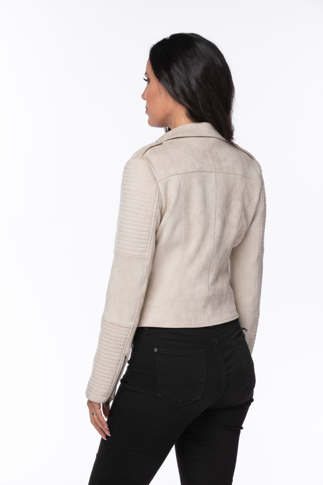 Doreen Beige  Biker jacket