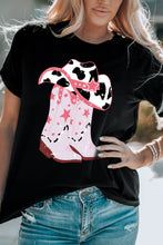 Load image into Gallery viewer, Cowboy Hat and Boots Graphic Tee
