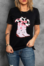 Load image into Gallery viewer, Cowboy Hat and Boots Graphic Tee
