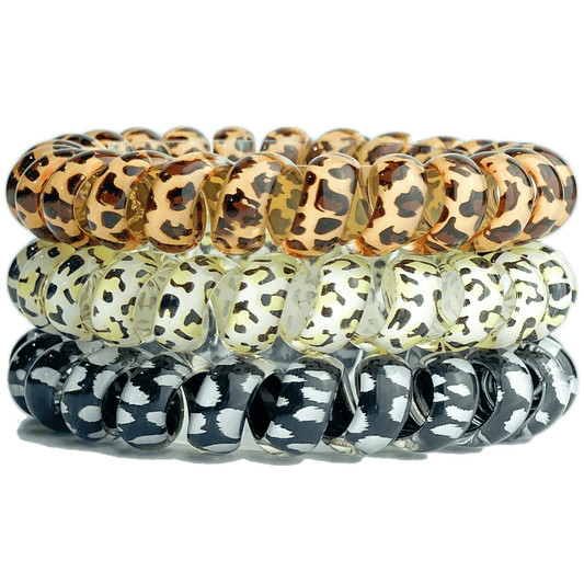 animal print hair tie